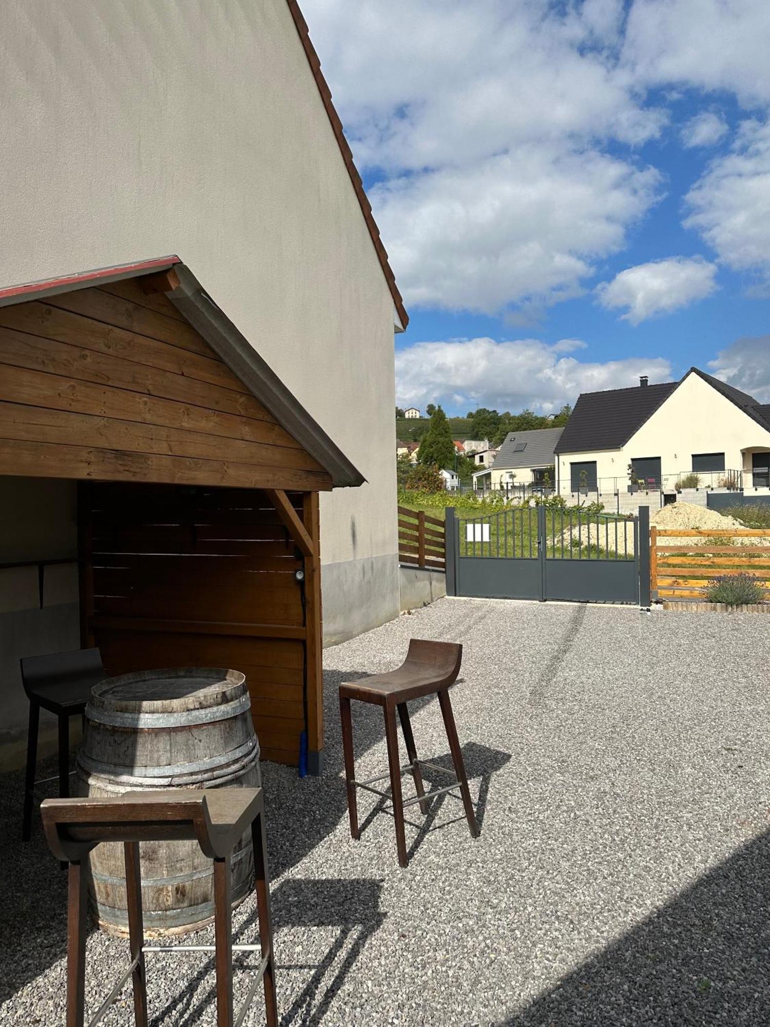 Fleury-la-Riviere Chez Celia, Roulotte En Champagneヴィラ エクステリア 写真